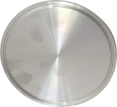 VNE - 4", Clamp Style, Sanitary Stainless Steel Pipe End Cap - Tube OD Connection, Grade 304 - Americas Industrial Supply