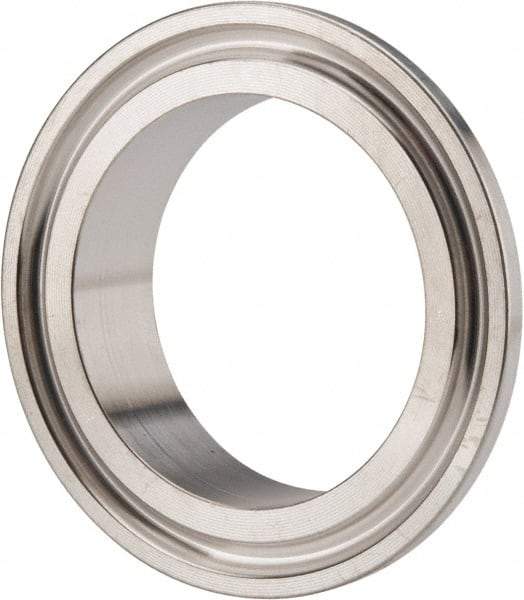 VNE - 1-1/2", Clamp Style, Sanitary Stainless Steel Pipe Short Welding Ferrule - Tube OD Connection, Grade 316/316L - Americas Industrial Supply