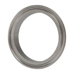 VNE - 2-1/2", Clamp Style, Sanitary Stainless Steel Pipe Short Welding Ferrule - Tube OD Connection, Grade 304 - Americas Industrial Supply