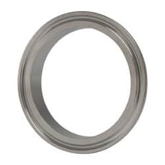 VNE - 2-1/2", Clamp Style, Sanitary Stainless Steel Pipe Short Welding Ferrule - Tube OD Connection, Grade 304 - Americas Industrial Supply