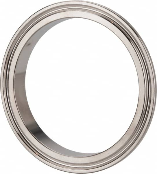 VNE - 3", Clamp Style, Sanitary Stainless Steel Pipe Short Welding Ferrule - Tube OD Connection, Grade 304 - Americas Industrial Supply