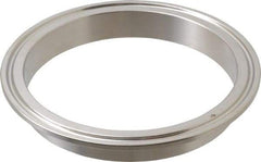VNE - 4", Clamp Style, Sanitary Stainless Steel Pipe Short Welding Ferrule - Tube OD Connection, Grade 304 - Americas Industrial Supply