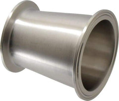 VNE - 2-1/2 x 2", Clamp Style, Sanitary Stainless Steel Pipe Concentric Reducer - Tube OD Connection, Grade 304 - Americas Industrial Supply
