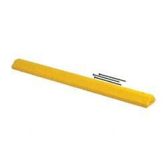 Eagle - 72" Long x 8" Wide x 4" High, Parking Curb - Yellow, High Density Polyethylene - Americas Industrial Supply