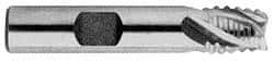 Interstate - 1-1/2" Diam, Coarse Pitch, 4" LOC, 6 Flute Cobalt Roughing Square End Mill - Uncoated, 6-1/2" OAL, 1-1/4" Shank Diam, Single End, Centercutting - Americas Industrial Supply