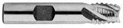 Interstate - 1-1/2" Diam, Coarse Pitch, 4" LOC, 6 Flute Cobalt Roughing Square End Mill - Uncoated, 6-1/2" OAL, 1-1/4" Shank Diam, Single End, Centercutting - Americas Industrial Supply