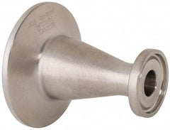 VNE - 1 x 1/2", Clamp Style, Sanitary Stainless Steel Pipe Concentric Reducer - Tube OD Connection, Grade 316/316L - Americas Industrial Supply