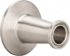 VNE - 1 x 3/4", Clamp Style, Sanitary Stainless Steel Pipe Concentric Reducer - Tube OD Connection, Grade 316/316L - Americas Industrial Supply
