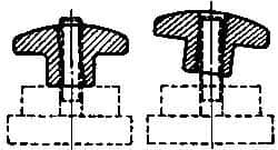 Jergens - Quick-Acting Knobs Type: Quick Lock Hand Knob Diameter (Inch): 2-3/16 - Americas Industrial Supply