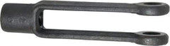 Jergens - 1/2-13 Thread, 1-1/8" Yoke Width, Carbon Steel, Tapped Yoke - 1/2" Hole Diam, 3-1/16" Hole Center to Neck, 15/16" Yoke Arm Height, 13/16" Neck Diam, 1-1/8" Neck Length, 4-3/16" OAL - Americas Industrial Supply