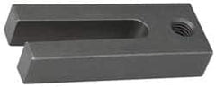 Gibraltar - 2-1/2" Wide x 1-1/2" High, Carbon Steel, Black Oxide Coated, Tapered, U Shaped Strap Clamp - 1-1/16" Stud, 5-1/2" Travel, 10" OAL, 3/4" Tapered Height, 5/8" Tapered Length - Americas Industrial Supply