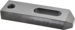 Jergens - 5/8" Stud, Low Carbon Steel, Plain Strap Clamp - 1-1/4" Travel, 5" OAL x 1-1/2" Wide x 3/4" High, Black Oxide Finish, Tapered Nose - Americas Industrial Supply