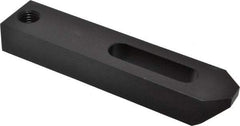 Jergens - 3/4" Stud, Low Carbon Steel, Plain Strap Clamp - 2-1/4" Travel, 8" OAL x 1-3/4" Wide x 1-1/8" High, Black Oxide Finish, Tapered Nose - Americas Industrial Supply