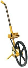 Trumeter - 10,000' Counter Limit, 39" OAL, Yellow/Chrome Measuring Wheel - 2.5" Accuracy per 100", Measures in Feet & Inches - Americas Industrial Supply