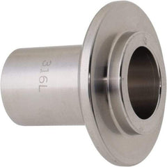 VNE - 1", E-Line Style, Sanitary Stainless Steel Pipe Long Welding Ferrule - Male Connection, Grade 304 - Americas Industrial Supply