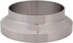 VNE - 3", E-Line Style, Sanitary Stainless Steel Pipe Short Welding Ferrule - Female Connection, Grade 316L - Americas Industrial Supply