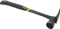 Stanley - 1-3/4 Lb Head, Straight Rip Claw Framing Hammer - 16" OAL, Forged Steel Head, 1-3/8" Face Diam, Checkered Face, Steel Handle with Grip - Americas Industrial Supply