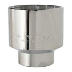 Proto - 1" Drive, Standard Hand Socket - 12 Points, 3-1/2" OAL, Alloy Steel, Satin Finish - Americas Industrial Supply