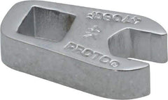 Proto - 1/4" 1/4" Drive Chrome Open End Crowfoot Wrench - 17/32" Head Diam x 1/4" Head Thickness - Americas Industrial Supply