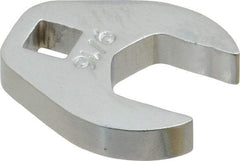 Proto - 9/16" 1/4" Drive Chrome Open End Crowfoot Wrench - 1-1/8" Head Diam x 1/4" Head Thickness - Americas Industrial Supply