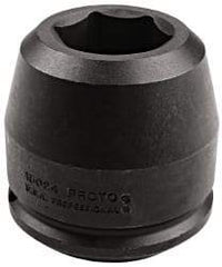 Proto - 2-1/2" Drive 4-1/8" Standard Impact Socket - 6 Points, 6-1/4" OAL - Americas Industrial Supply