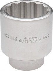 Blackhawk by Proto - 3/4" Drive, Standard Hand Socket - 12 Points, 3-13/64" OAL, Alloy Steel, Black Finish - Americas Industrial Supply