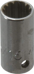 Proto - 1/4" Drive, 5/16" Socket, Spline Socket - 12 Points, 59/64" OAL - Americas Industrial Supply