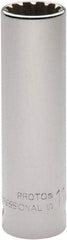 Proto - 1/2" Drive, 11/16" Socket, Spline Socket - 12 Points, 3-3/8" OAL - Americas Industrial Supply