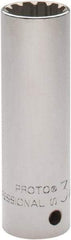 Proto - 1/2" Drive, 3/4" Socket, Spline Socket - 12 Points, 3-3/8" OAL - Americas Industrial Supply