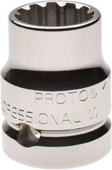 Proto - 3/4" Drive, 13/16" Socket, Spline Socket - 12 Points, 1-5/8" OAL - Americas Industrial Supply