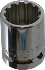 Proto - 3/4" Drive, 1-1/16" Socket, Spline Socket - 12 Points, 1-31/32" OAL - Americas Industrial Supply