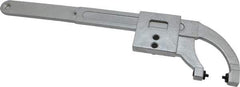 Facom - 0" to 3-15/16" Capacity, Satin Chrome Finish, Pin Spanner Wrench - 14-1/4" OAL, 4mm Hook Pin Height - Americas Industrial Supply