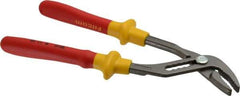 Facom - 10" OAL, 1-3/16" Jaw Length, 7/8" Jaw Width, Multigrip Slip Joint Pliers - 6 Positions, Serrated Jaw, Plier Head, 1000 Volt Insulated Tool, Ergonomic Grips - Americas Industrial Supply