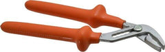 Facom - 10-1/32" OAL, 1-9/16" Jaw Length, 1-3/8" Jaw Width, Multigrip Slip Joint Pliers - 6 Positions, Serrated Jaw, Plier Head, 1000 Volt Insulated Tool, Ergonomic Grips - Americas Industrial Supply