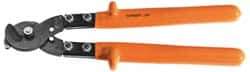Facom - 18-1/2" OAL, 32mm Capacity, 2-23/64" Jaw Length x 2-3/4" Jaw Width, Insulated Cable Cutter Pliers - Round/Center Cut Head, Cushion Handles - Americas Industrial Supply