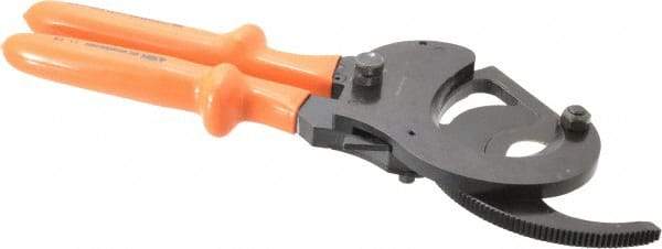 Facom - 13-3/16" OAL, 2" Capacity, 140mm Jaw Width, Insulated Cable Cutter Pliers - Oval Head, Cushion Handles - Americas Industrial Supply