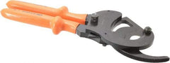 Facom - 13-3/16" OAL, 2" Capacity, 140mm Jaw Width, Insulated Cable Cutter Pliers - Oval Head, Cushion Handles - Americas Industrial Supply