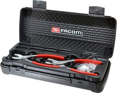 Facom - 21 Piece, Convertible Retaining Ring Pliers Set - 13-3/16" OAL, Comes in Plastic Case - Americas Industrial Supply