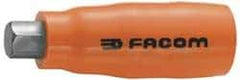 Facom - 3/8" Drive, 7mm Hex Bit Socket - 2-9/16" OAL, 25/64" Bit Length, Insulated - Americas Industrial Supply