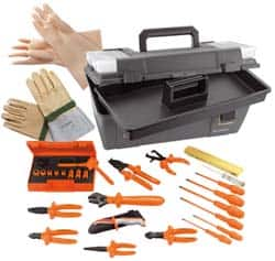 Facom - 27 Piece Insulated Hand Tool Set - Comes in Tool Box - Americas Industrial Supply