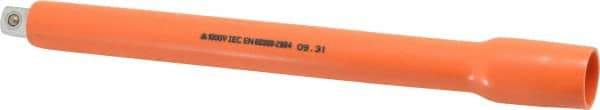 Facom - 1/2" Drive Insulated Socket Extension - 10-3/8" OAL, Single Color Insulation Finish - Americas Industrial Supply