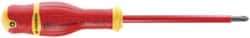 Facom - #3, 11-1/32" OAL, Insulated Phillips Screwdriver - 5-29/32" Blade Length, Round Shank, Ergonomic Handle - Americas Industrial Supply