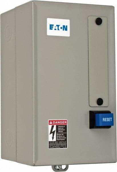 Eaton Cutler-Hammer - 480 Coil VAC, 9 Amp, Nonreversible Enclosed Enclosure NEMA Motor Starter - 2 hp at 1 Phase, 1 Enclosure Rating - Americas Industrial Supply