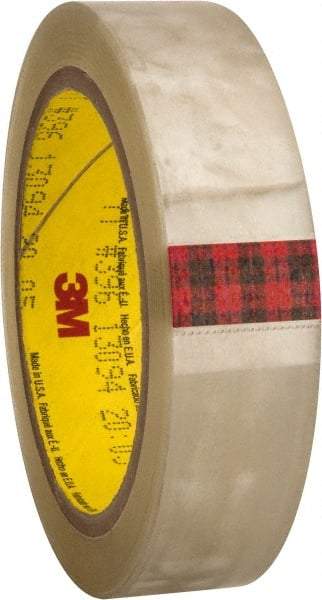 3M - 36 Yds. x 1", Clear Polyester Film Tape - 396 Series, 4.1 mil Thick, 43 Lb./Inch Tensile Strength - Americas Industrial Supply