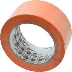 3M - Orange Solid Color Vinyl Tape - 2" Wide x 108' Long x 0.005" Thick, General Traffic - Americas Industrial Supply