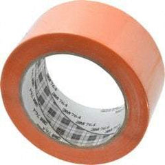 3M - Orange Solid Color Vinyl Tape - 2" Wide x 108' Long x 0.005" Thick, General Traffic - Americas Industrial Supply