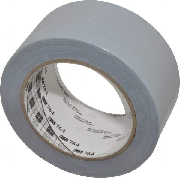 3M - Gray Solid Color Vinyl Tape - 2" Wide x 108' Long x 0.005" Thick, General Traffic - Americas Industrial Supply