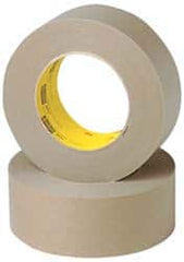 3M - 1-1/2" Wide x 60 Yd Long Brown Paper Masking Tape - Series 2517, 6.5 mil Thick, 35 In/Lb Tensile Strength - Americas Industrial Supply