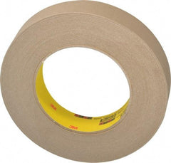 3M - 1" Wide x 60 Yd Long Brown Paper Masking Tape - Series 2517, 6.5 mil Thick, 35 In/Lb Tensile Strength - Americas Industrial Supply