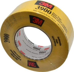 3M - 2" x 55m Yellow Duct Tape - 8.1 mil, Rubber Adhesive, Polyethylene Film Backing, 32 Lb/ln Tensile Strength, 200°F Max, Series 3900 - Americas Industrial Supply